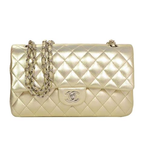 chanel flap gold